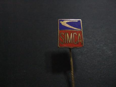 Simca Frans automerk logo emaille uitvoering